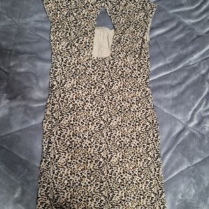 Topshop short dress leopard print